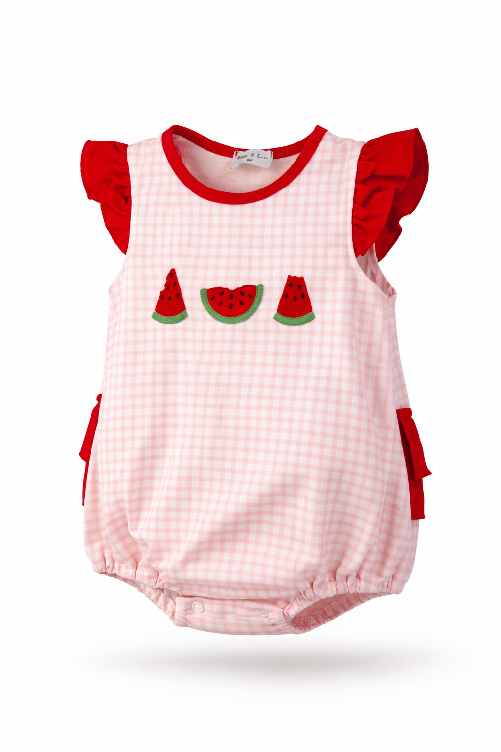 Pink Gingham Watermelon Bubble