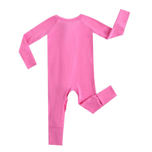 Perfectly Pink Zipper Baby Romper