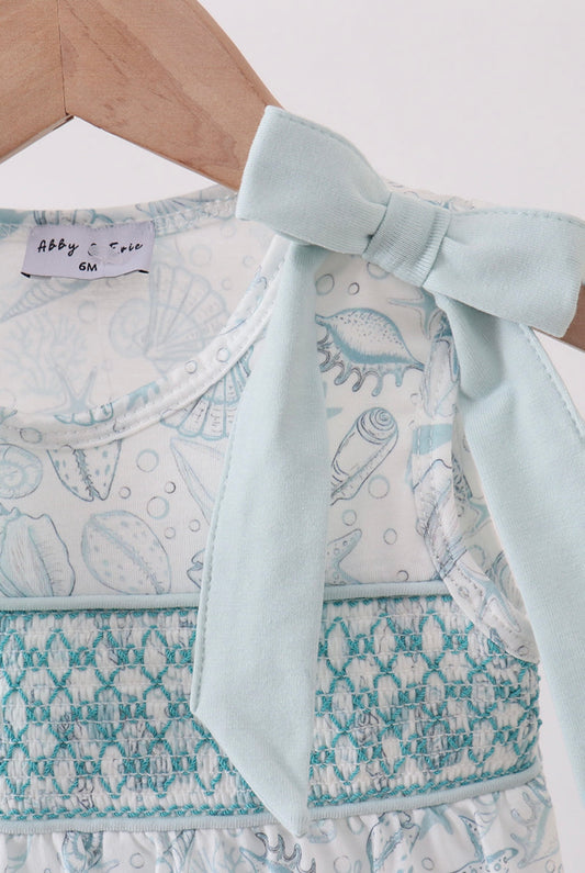 Sea Shell Smocked Bubble