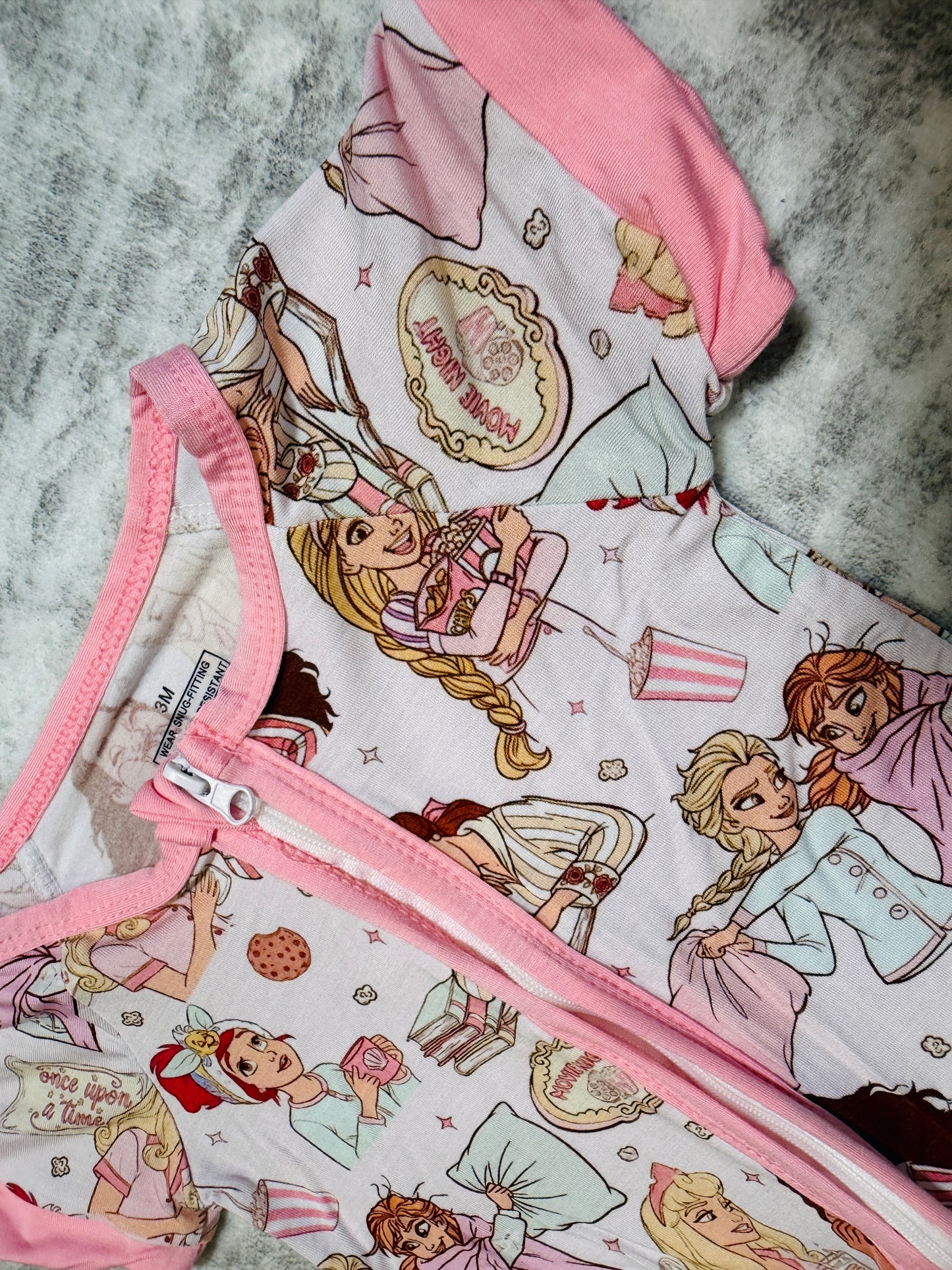 Princess Sleepover Bamboo Romper