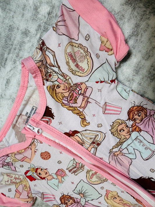 Princess Sleepover Bamboo Romper