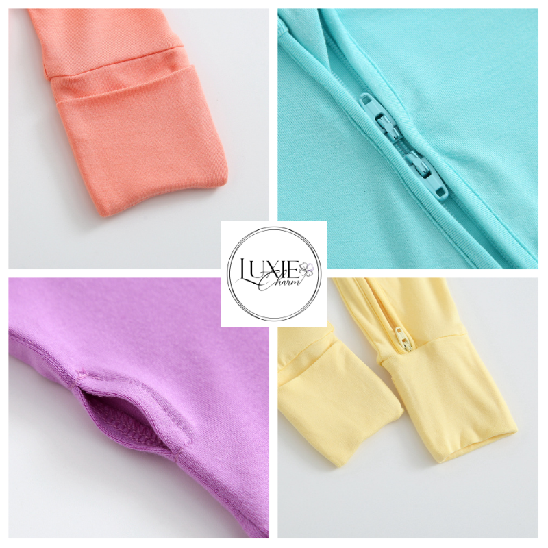 Luxie Lavender Ruffled Romper I Micro-Preemie I Convertible
