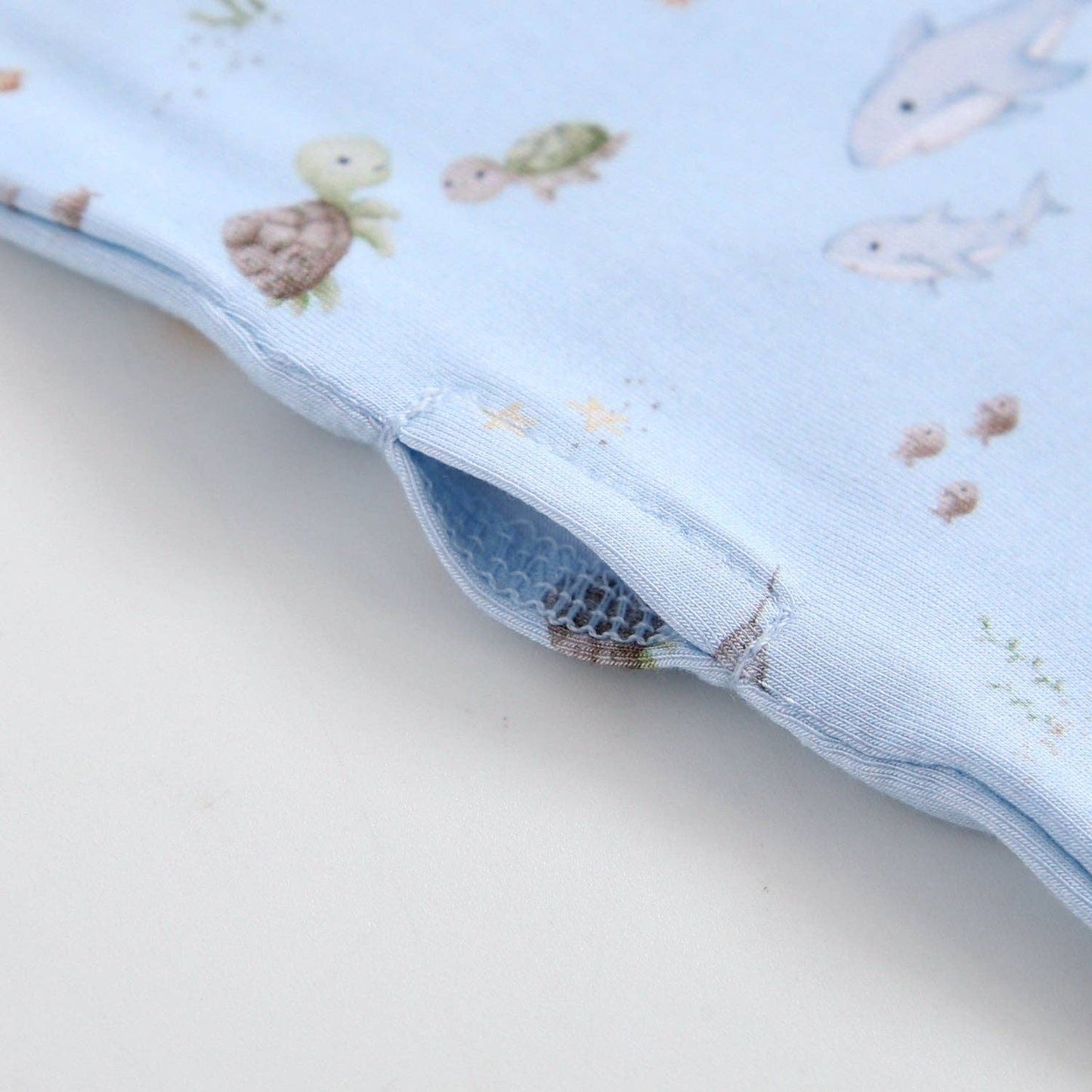 Sea of Love Zippered Baby Romper