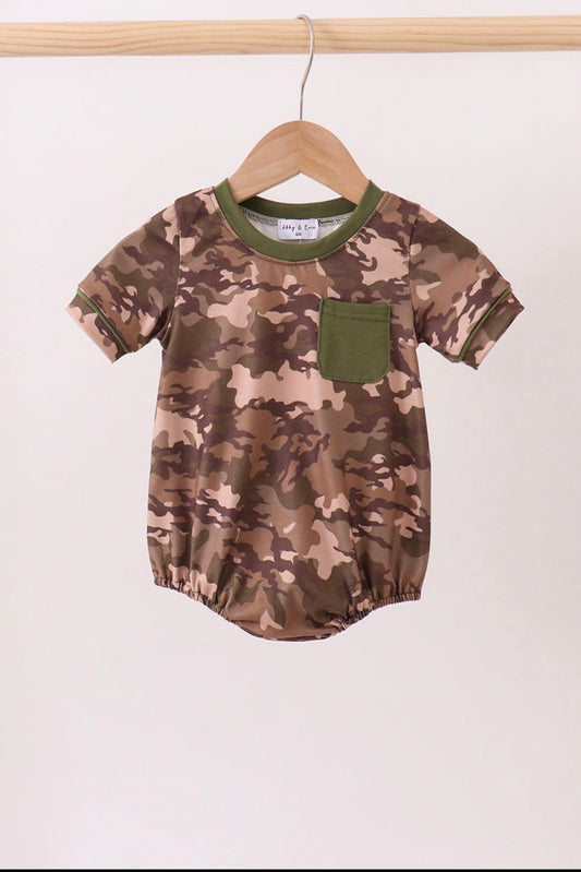 Camoflauge Print Pocket Bubble