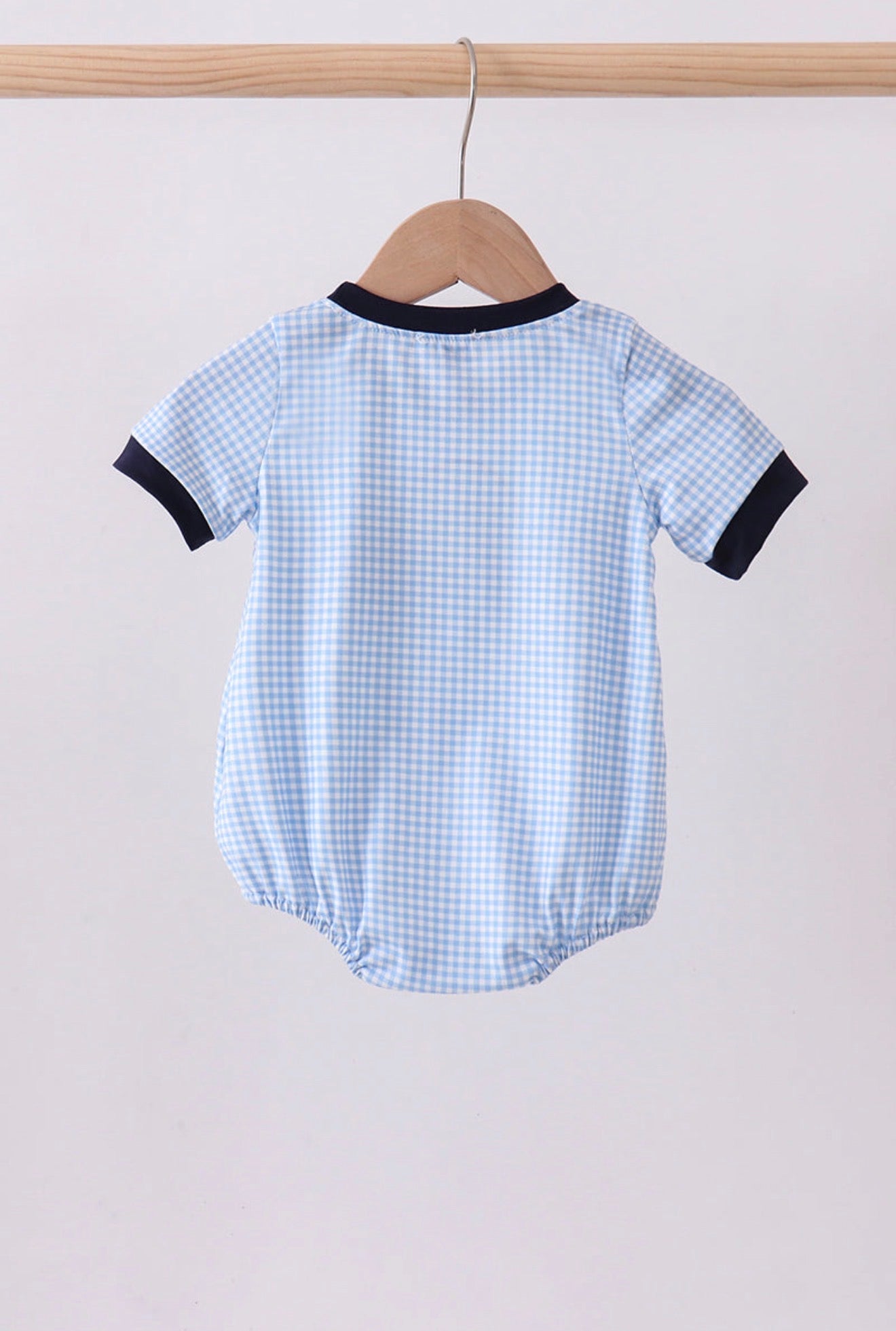 Blue Mouse Gingham Bubble