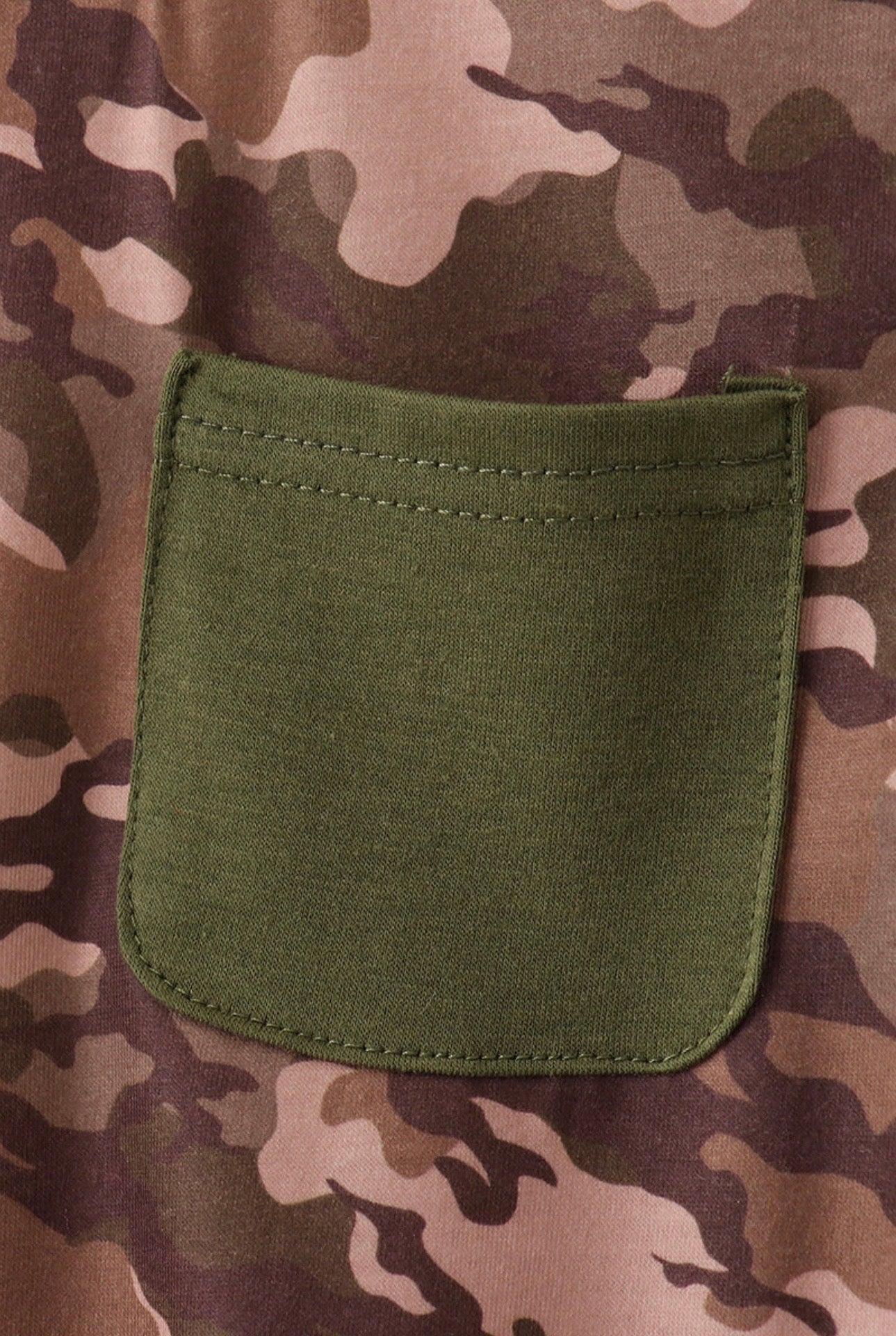 Camoflauge Print Pocket Bubble