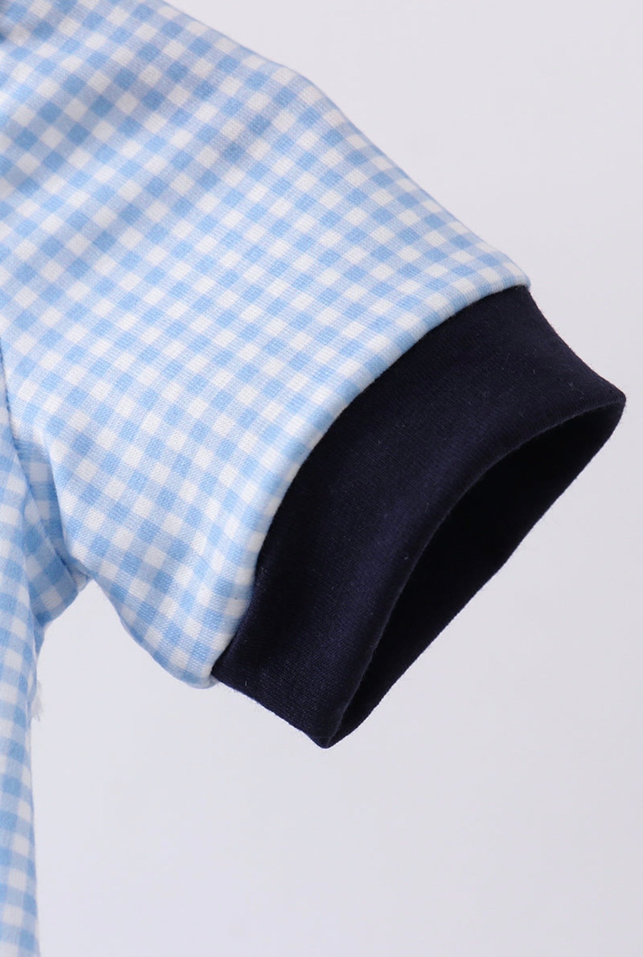 Blue Mouse Gingham Bubble