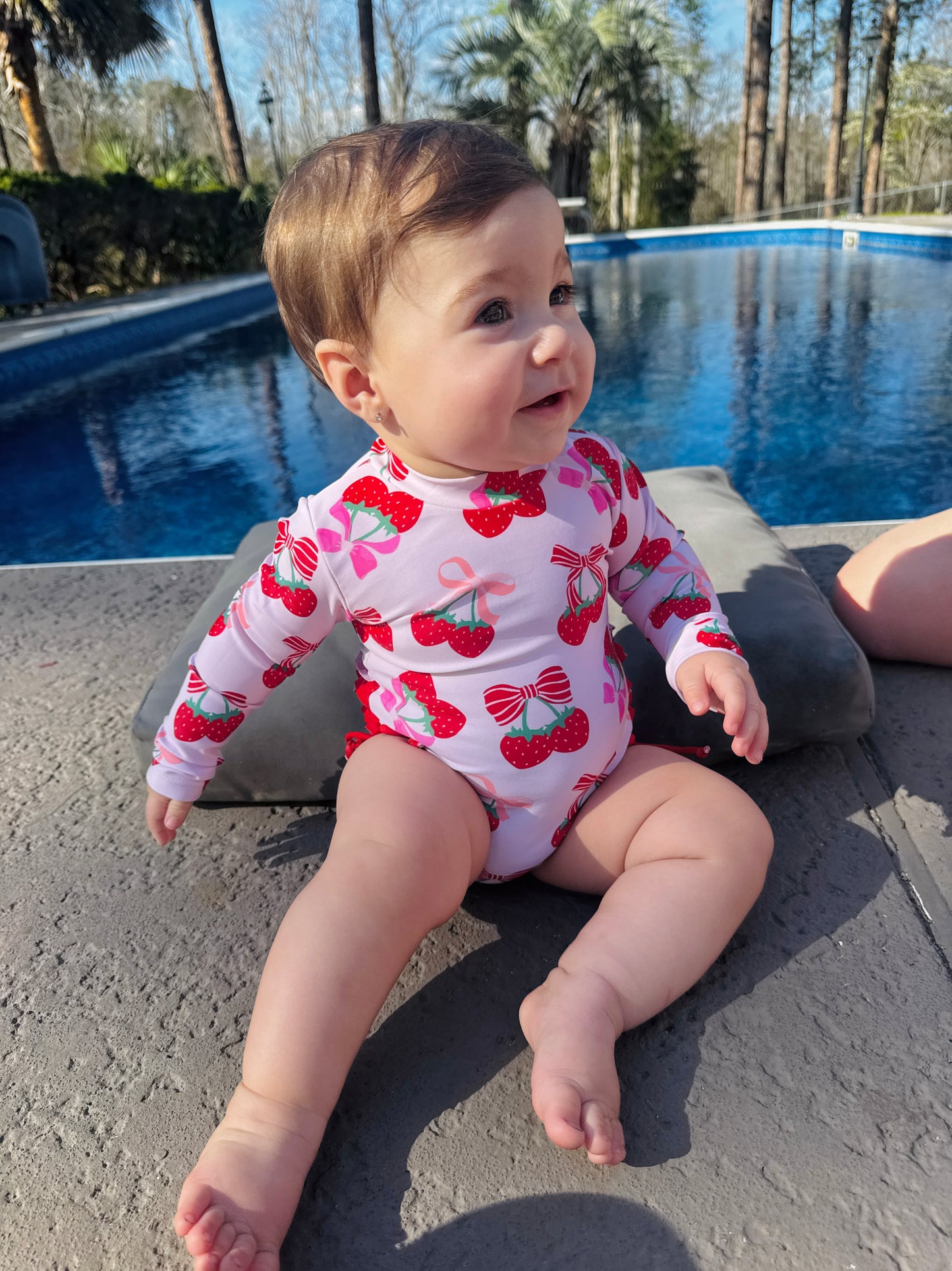 Strawberry Cherry One Piece Swimsuit