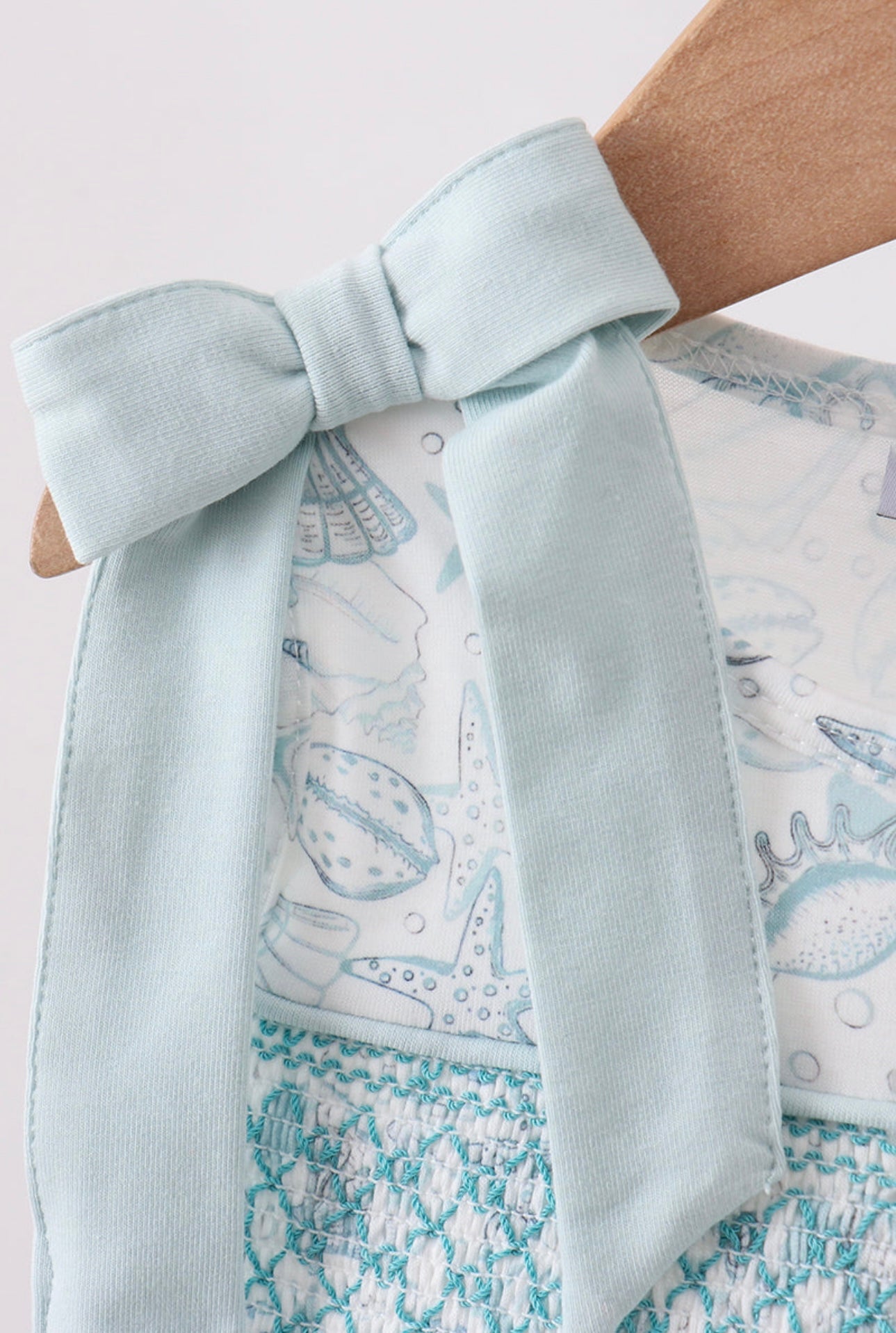 Sea Shell Smocked Bloomer Set