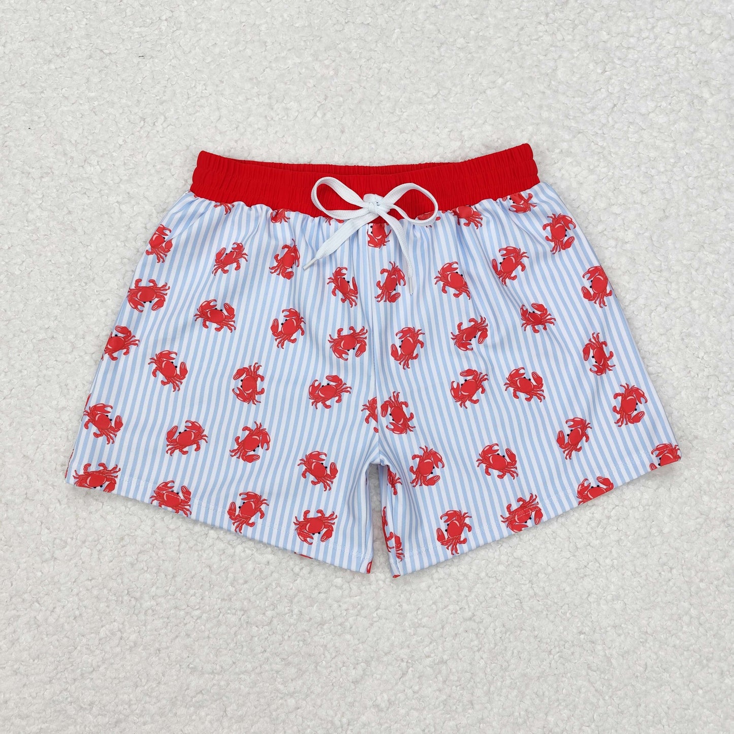 Red Crab Boys Swim Trunks