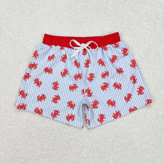 Red Crab Boys Swim Trunks