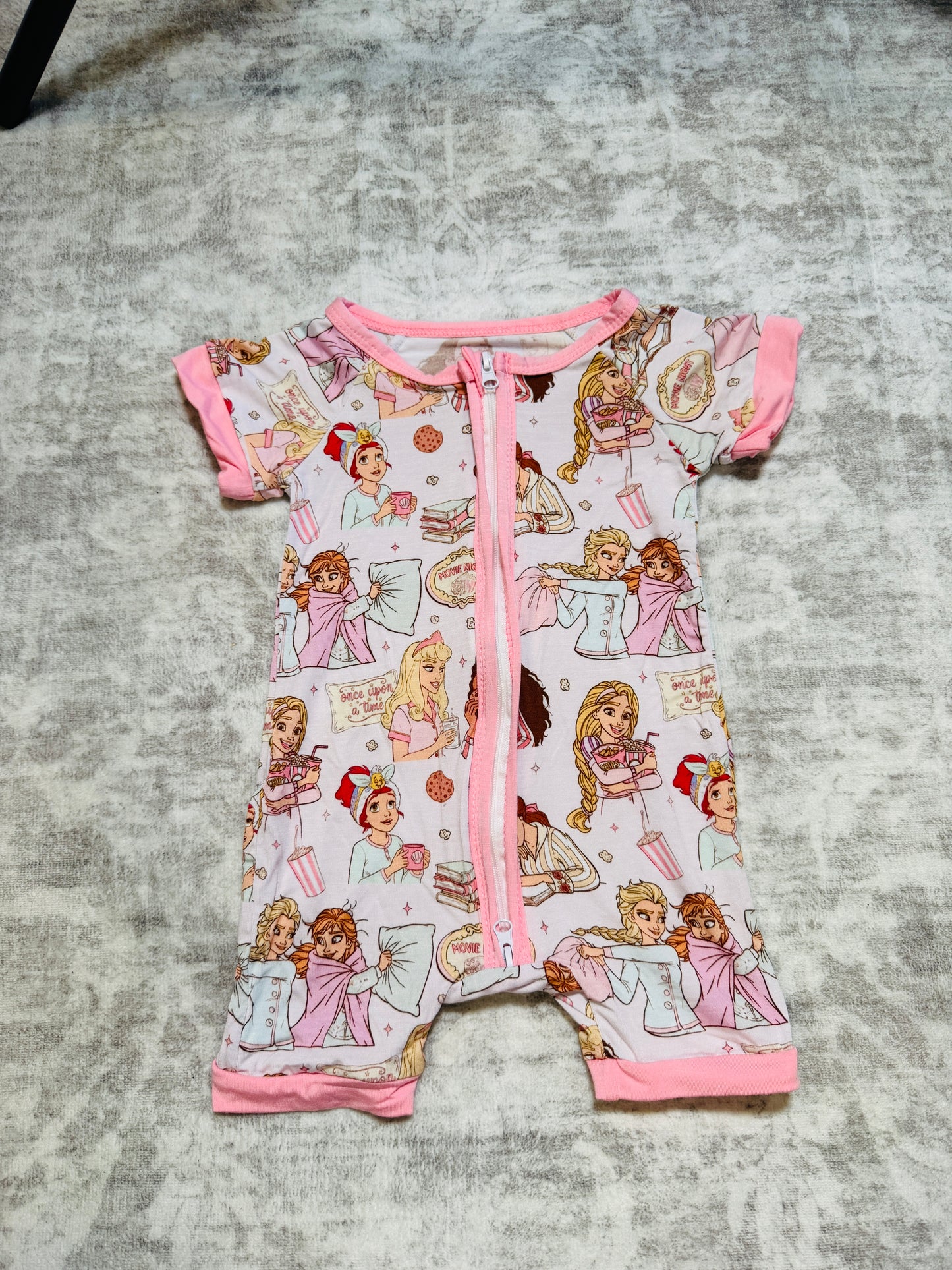 Princess Sleepover Bamboo Romper