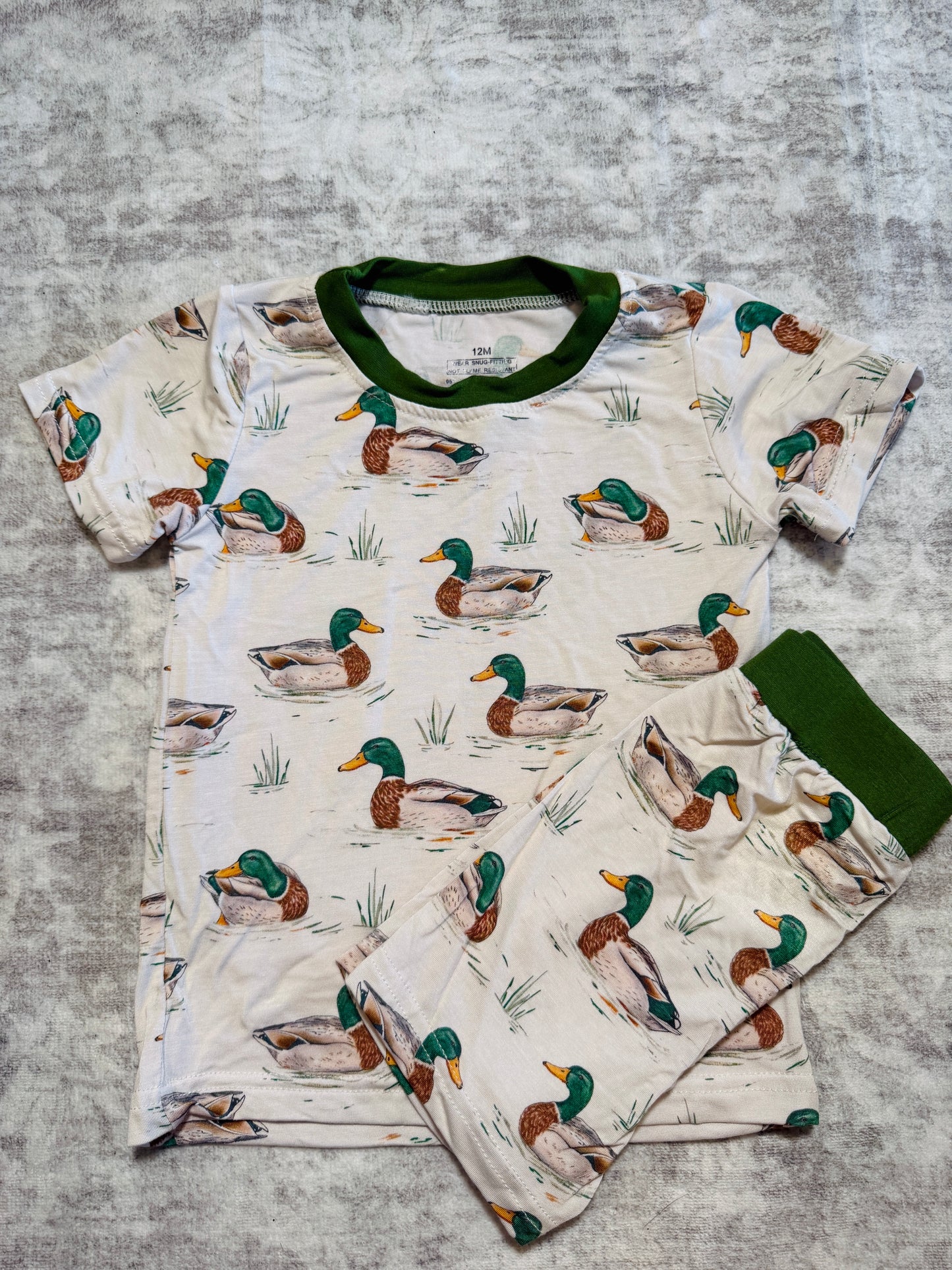 Southern Mallard Bamboo Shorties Set