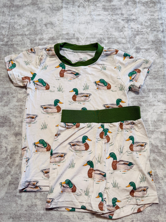 Southern Mallard Bamboo Shorties Set