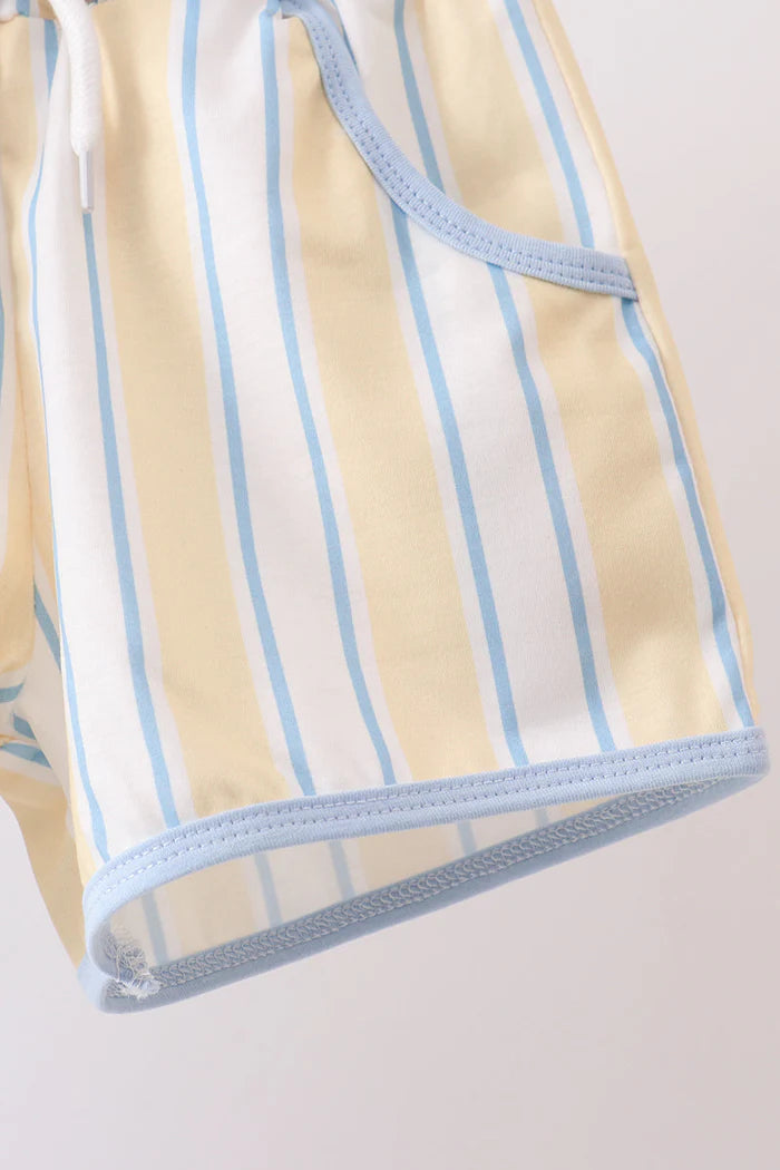 You're my sunshine embroidery Stripe Set