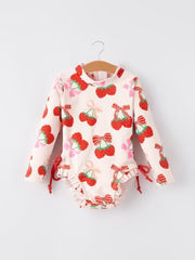 Strawberry Cherry One Piece Swimsuit