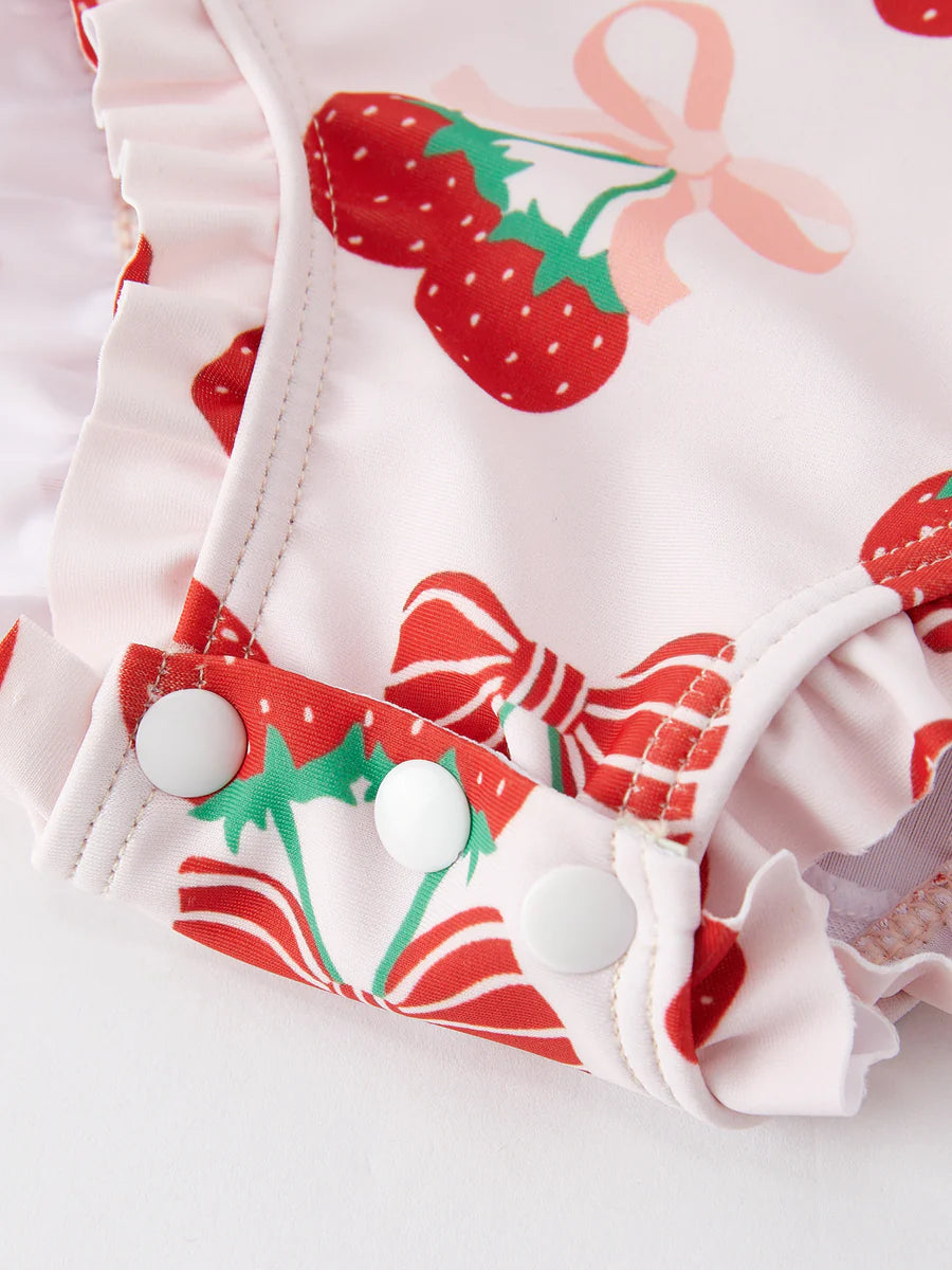 Strawberry Cherry One Piece Swimsuit